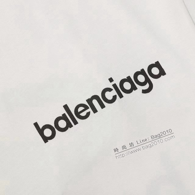 Balenciaga專櫃巴黎世家2023SS新款發泡印花T恤 男女同款 tzy2673